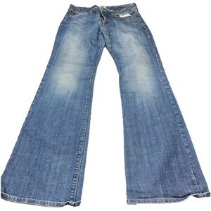 GAP Curvy Flare Jeans 10/30L Women’s Medium Wash Blue Stretchy Denim Mid-rise